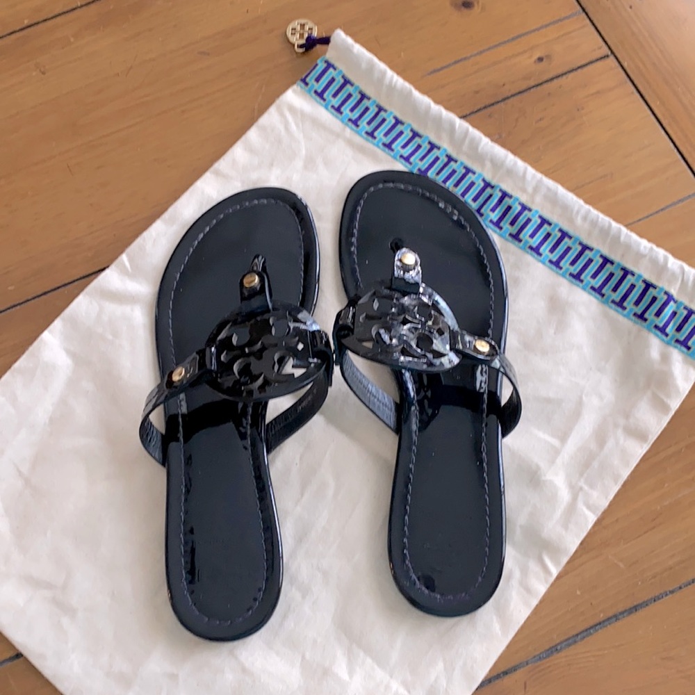 Tory Burch Miller Sandals Patent leather 8.5M